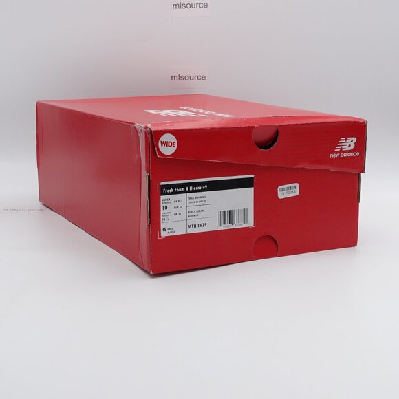 NEW New Balance Men's Fresh Foam X Hierro V9 Trail Shoes XWIDE 4E Black - Picture 6 of 6